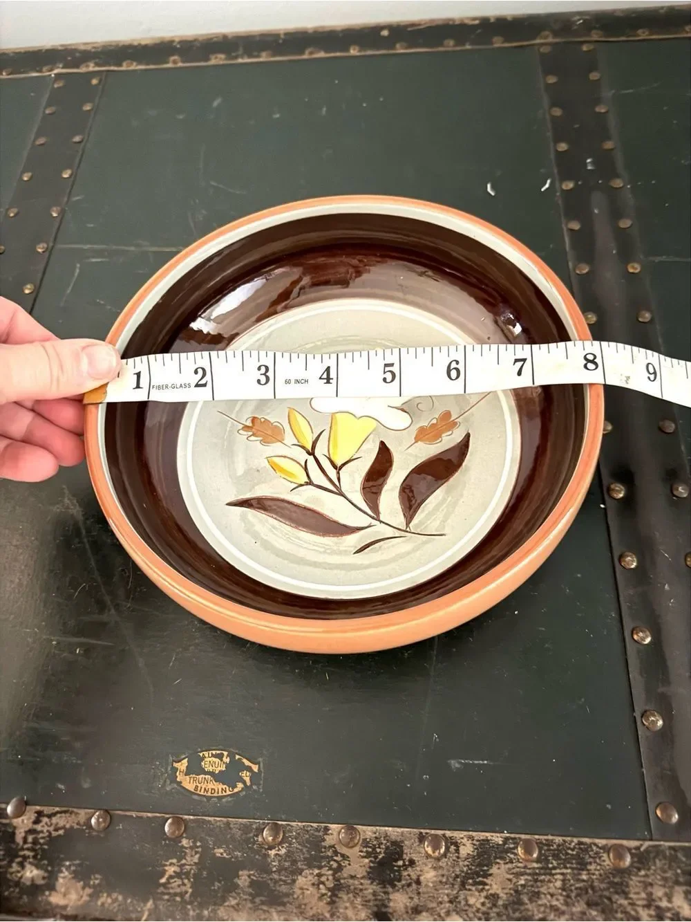 Vintage Stangl Pottery Jonquil Golden Harvest Multi Colored 8 Inch Serving Bowl